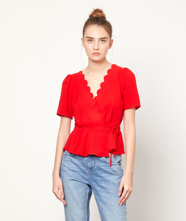 Blouse cache-coeur Blouse cache-coeur