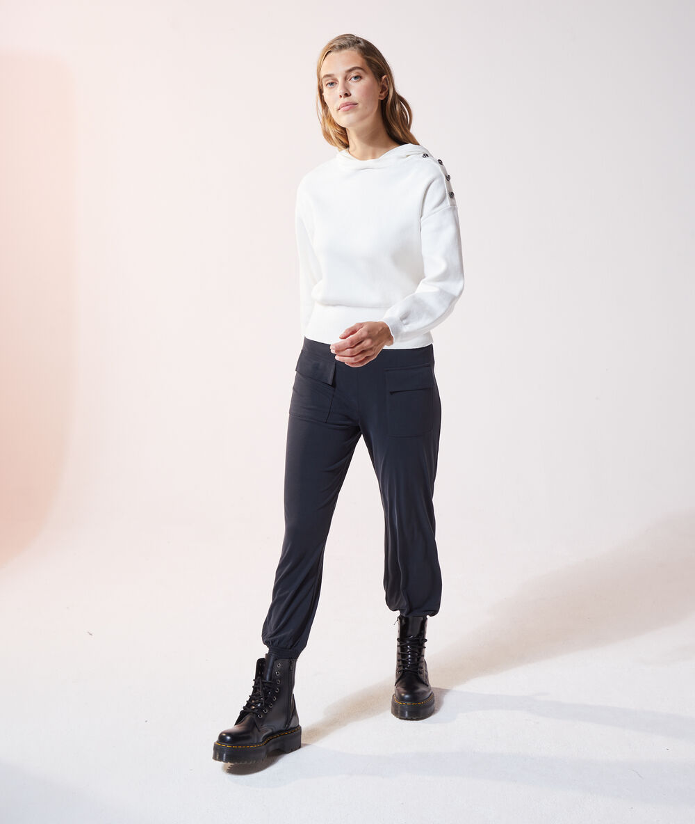 Pantalon jogging à poche noir.