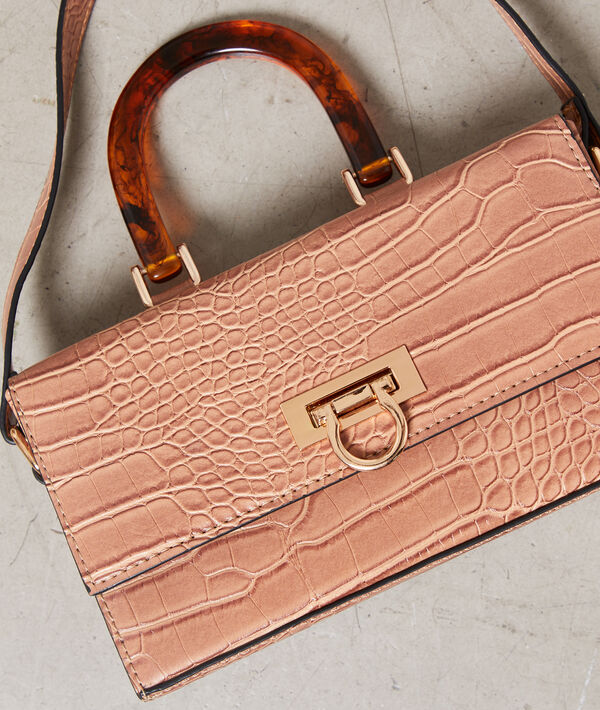 Petit sac rigide irisé façon serpent Petit sac rigide irisé façon serpent