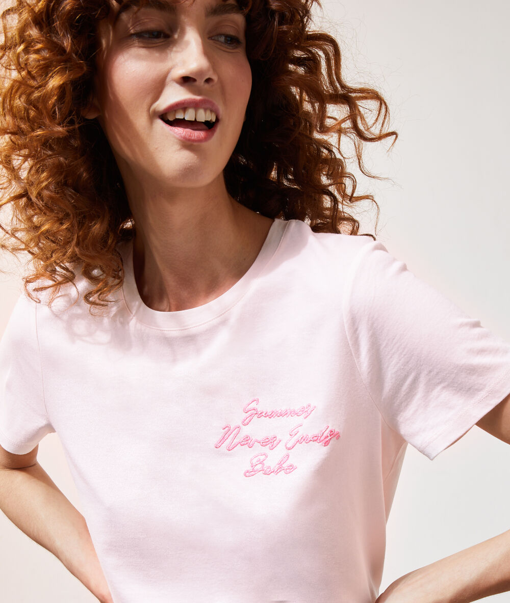 T-shirt "summer never ends babe" nude.