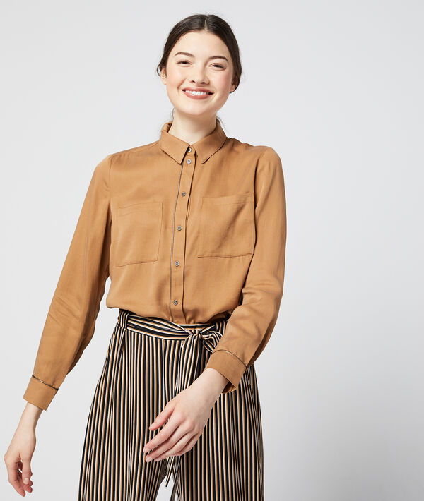 Chemise à liseré en tencel® Chemise à liseré en tencel®