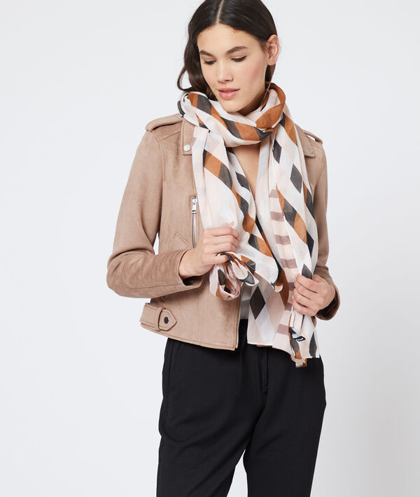 Foulard imprimé à carreaux Foulard imprimé à carreaux