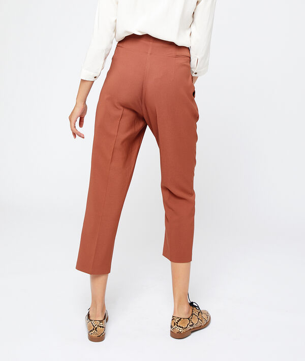 Pantalon cigarette à pince Pantalon cigarette à pince