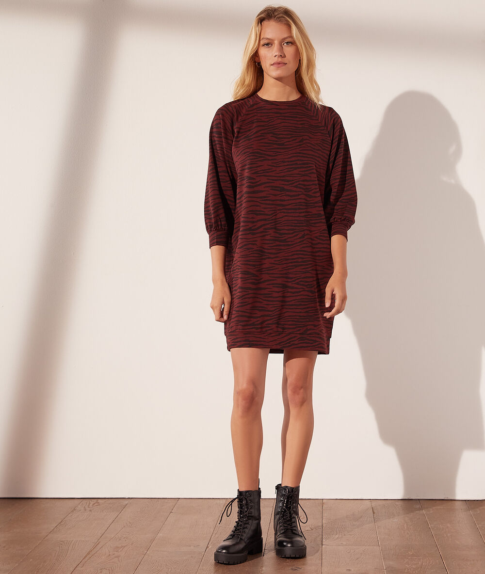 Robe sweat zèbre zebre.