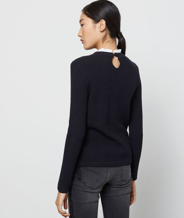 Pull en grosse maille et fils métallisés Pull en grosse maille et fils métallisés