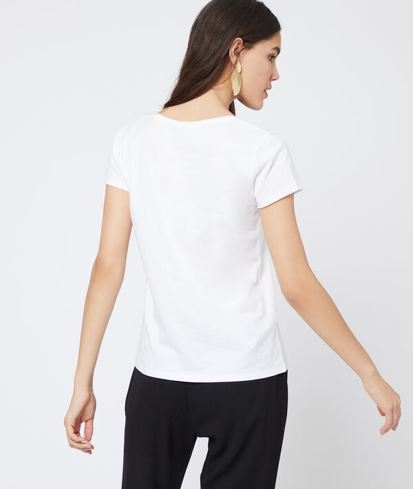 T-shirt col v en coton T-shirt col v en coton