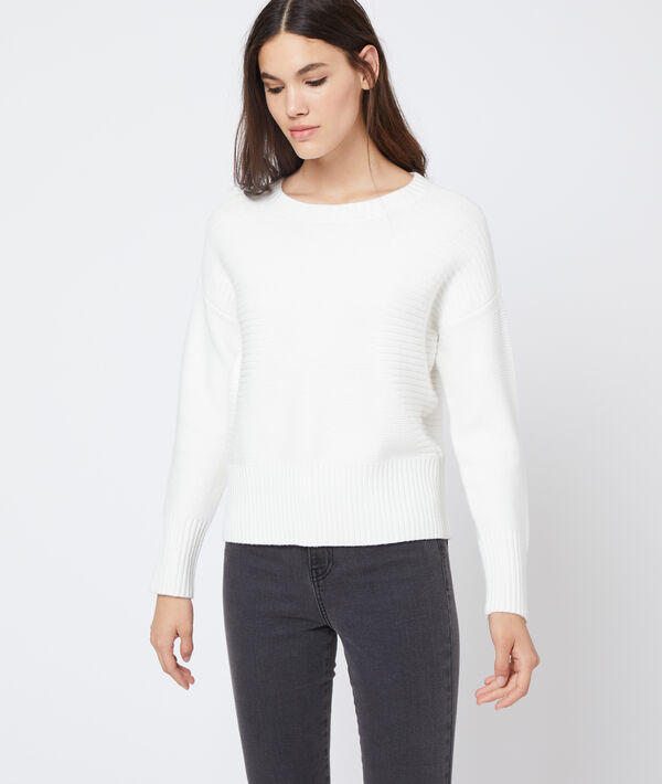 Pull côtelé en grosse maille Pull côtelé en grosse maille