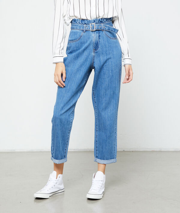 Jean paperbag en coton Jean paperbag en coton
