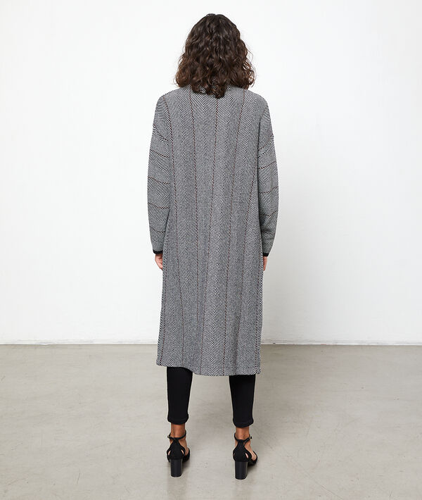 Gilet long en grosse maille Gilet long en grosse maille