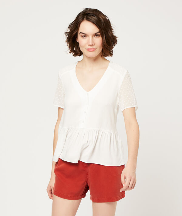 Blouse détails plumetis Blouse détails plumetis
