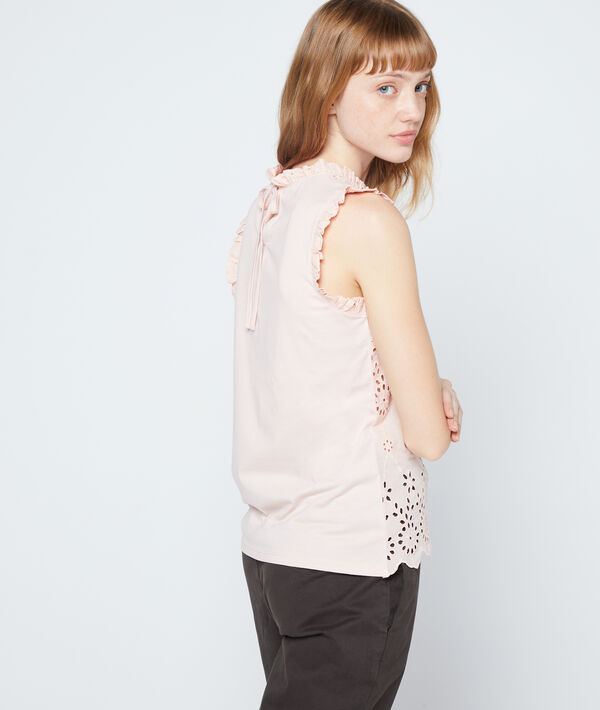Top à broderie anglaise en coton Top à broderie anglaise en coton
