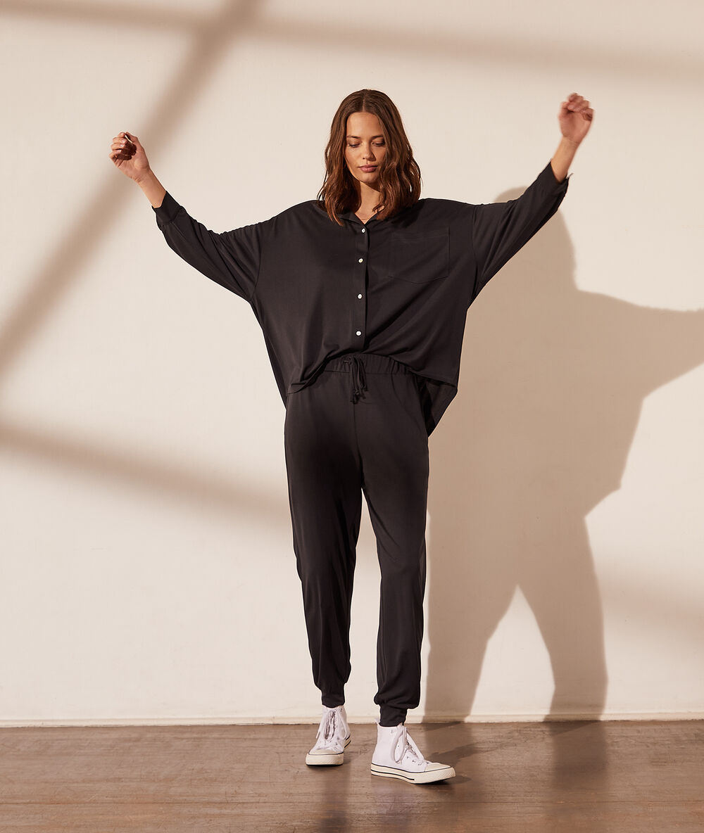 Pantalon jogger noir.