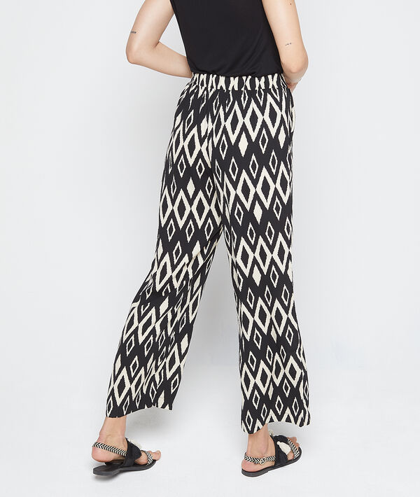 Pantalon large à motifs graphiques Pantalon large à motifs graphiques