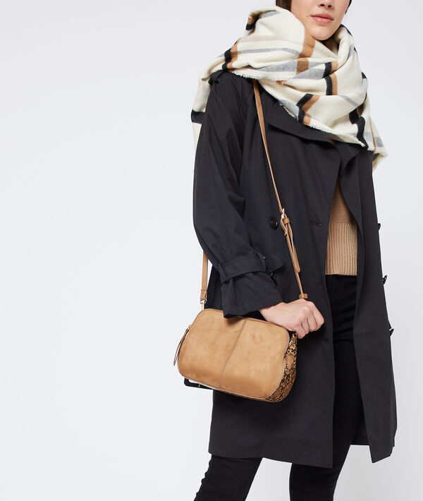 Sac besace effet daim et serpent Sac besace effet daim et serpent