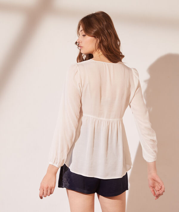 Blouse col V 2 en 1 - brassière intégrée Blouse col V 2 en 1 - brassière intégrée