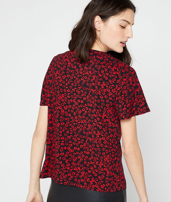 Blouse boutonnée imprimé fleuri Blouse boutonnée imprimé fleuri
