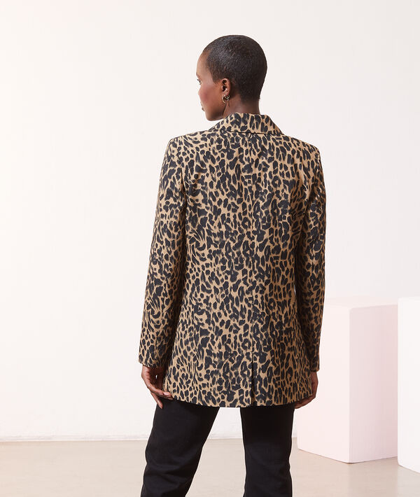 Veste de tailleur imprimé léopard Veste de tailleur imprimé léopard