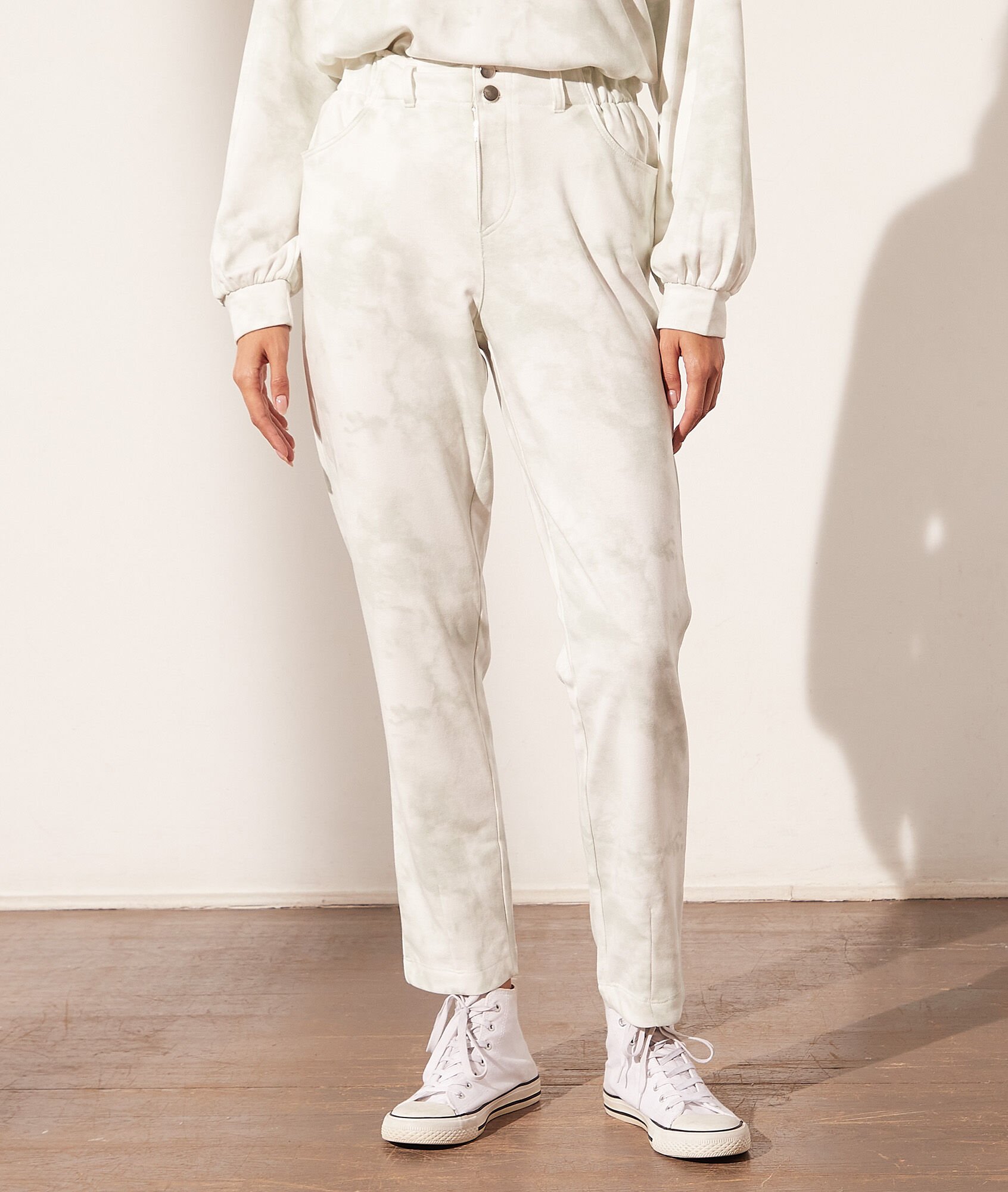 Pantalon jogger tie and dye - Cloud - XS - Vert - Femme - Etam