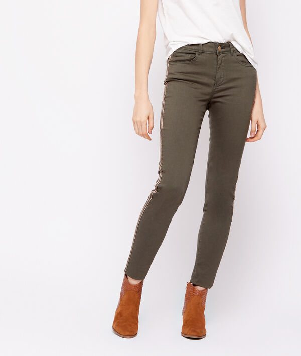 Pantalon skinny à bandes latérales Pantalon skinny à bandes latérales