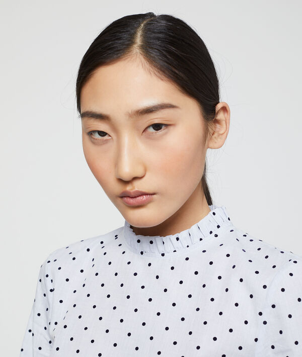 Blouse col rond à pois Blouse col rond à pois