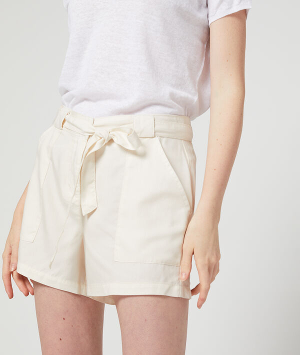 Short fluide ceinturé en tencel® Short fluide ceinturé en tencel®
