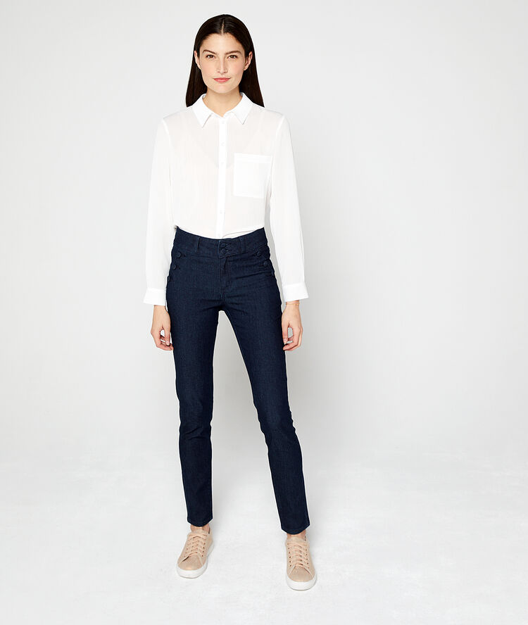 Chemise unie ecru.