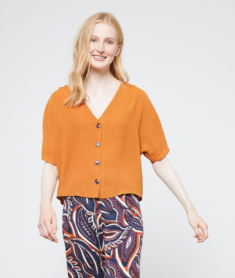 Blouse col v à boutons epice.