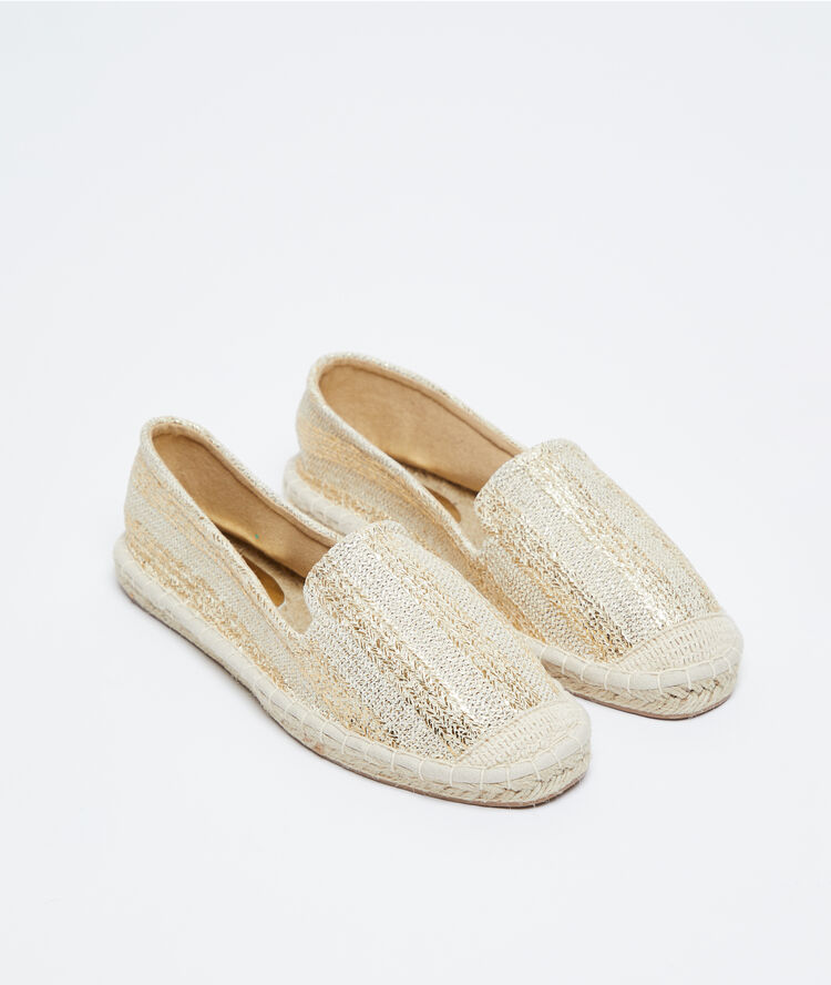 Espadrilles dorées dore.