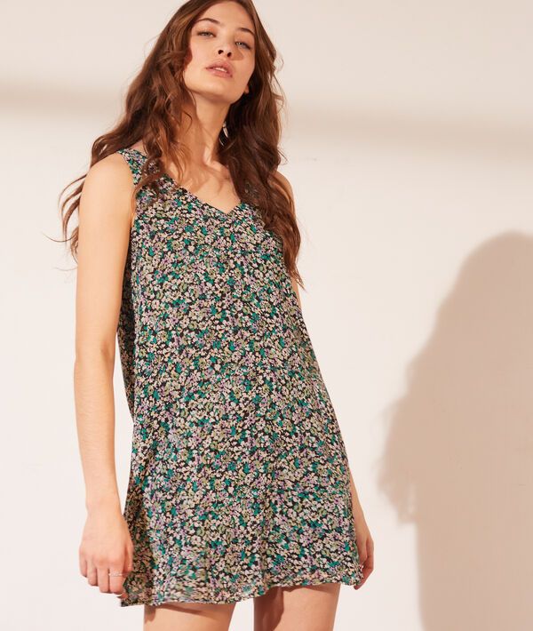 Robe imprimé fleuri 2 en 1 - brassière intégrée Robe imprimé fleuri 2 en 1 - brassière intégrée