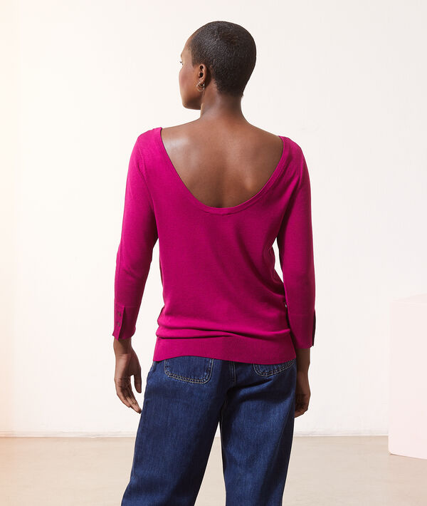 Pull fin dos décolleté Pull fin dos décolleté