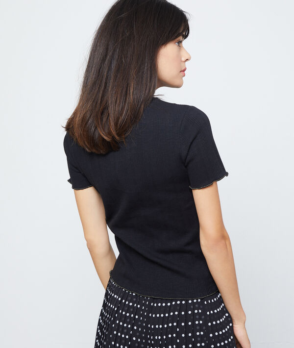 T-shirt côtelé en coton T-shirt côtelé en coton