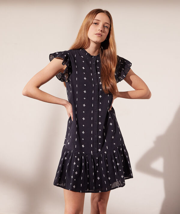 Robe chemise à motifs brodés Robe chemise à motifs brodés