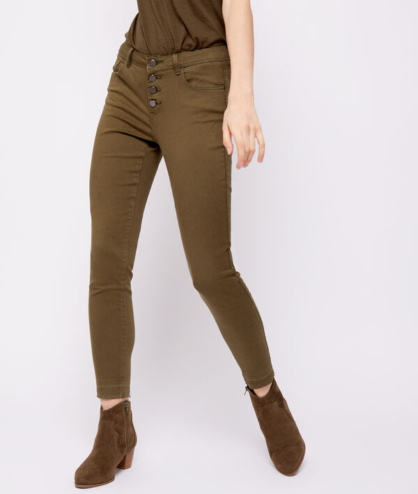 Pantalon slim boutonné Pantalon slim boutonné