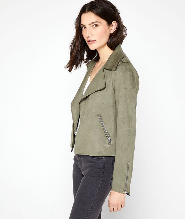 Veste de biker effet daim Veste de biker effet daim
