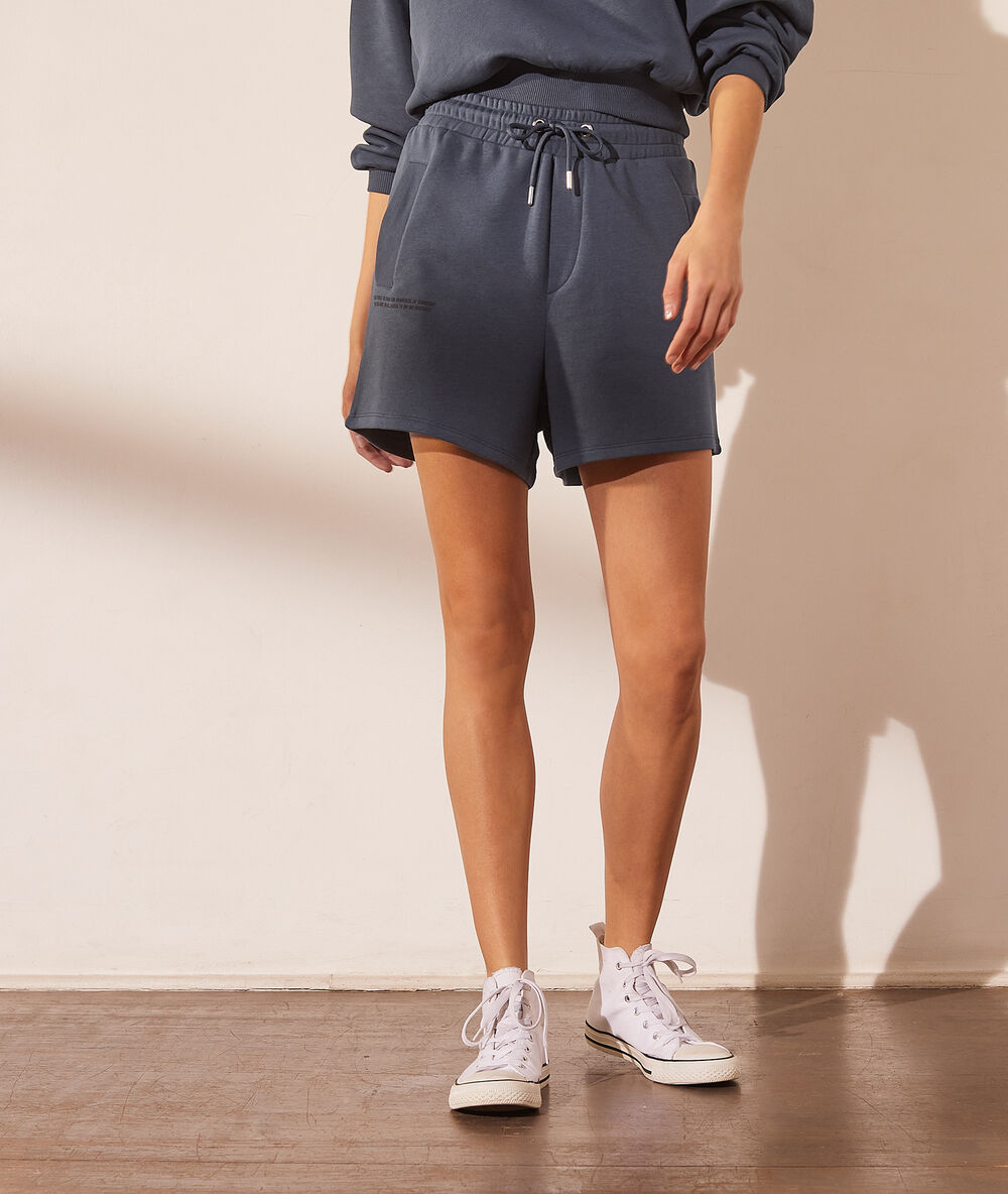 Short jogger blue grey.