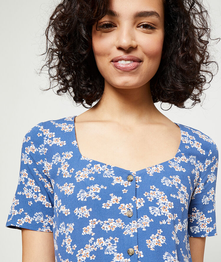 Blouse imprimé fleuri moonlight.