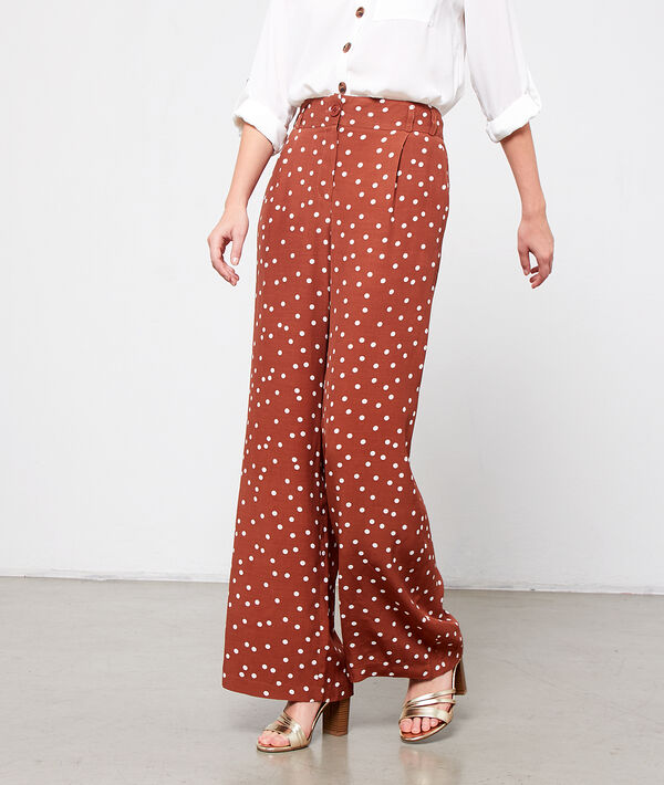 Pantalon large à pois Pantalon large à pois