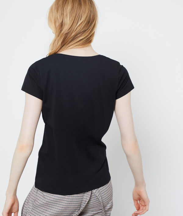 T-shirt col v en coton T-shirt col v en coton