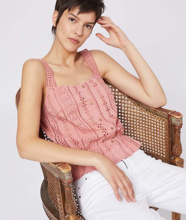 Top à broderie anglaise Top à broderie anglaise