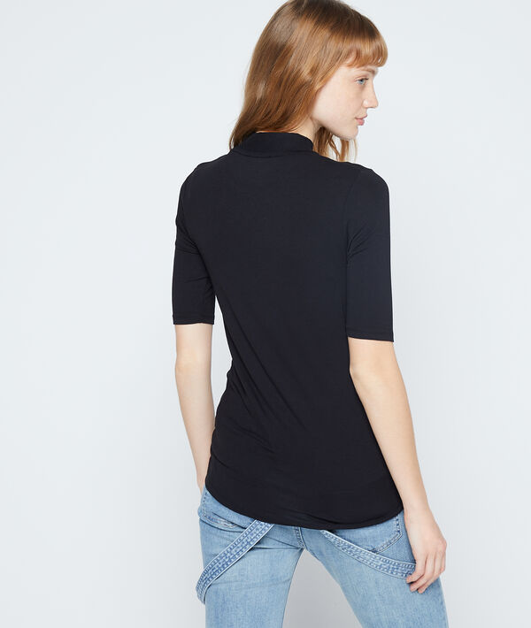 T-shirt col roulé à manches courtes T-shirt col roulé à manches courtes