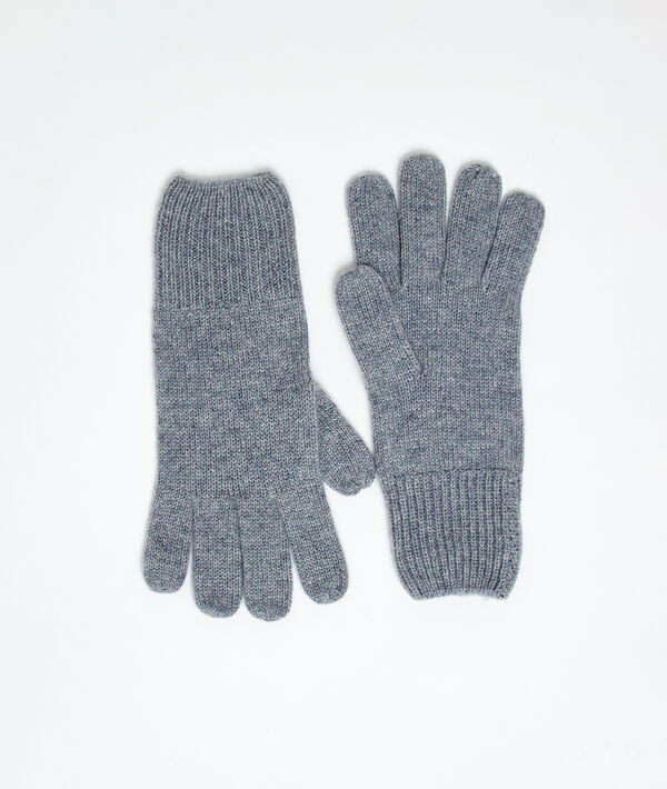 Gants en cachemire anthracite.