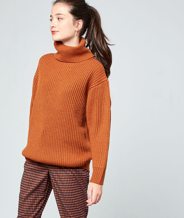 Pull col roulé en grosse maille Pull col roulé en grosse maille