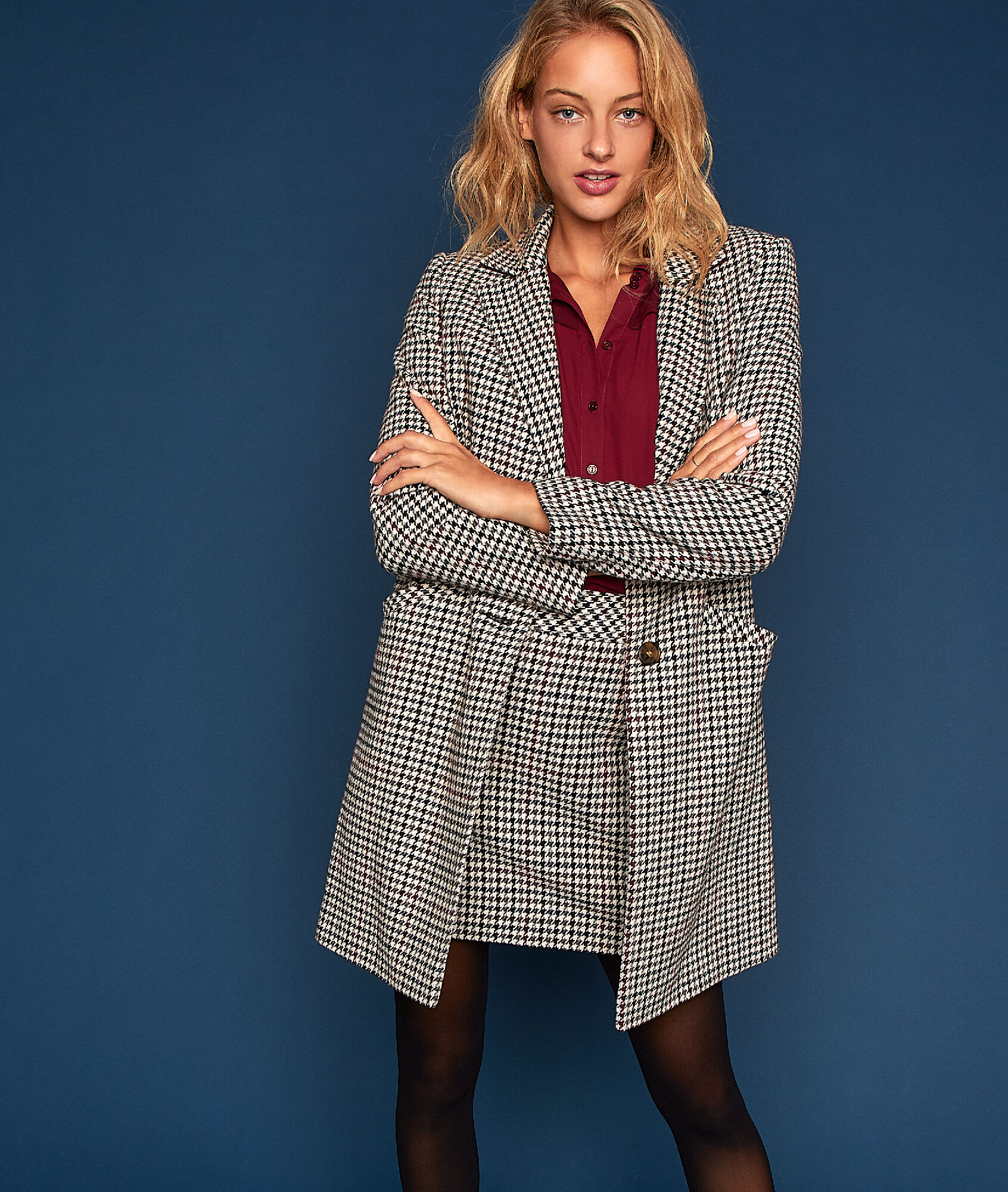 Trois Pied De Quarts Poule Motif Manteau dqFRPd