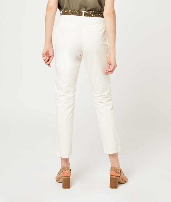 Pantalon droit avec foulard Pantalon droit avec foulard