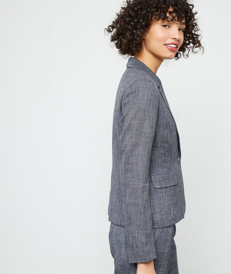 Veste de tailleur marine.