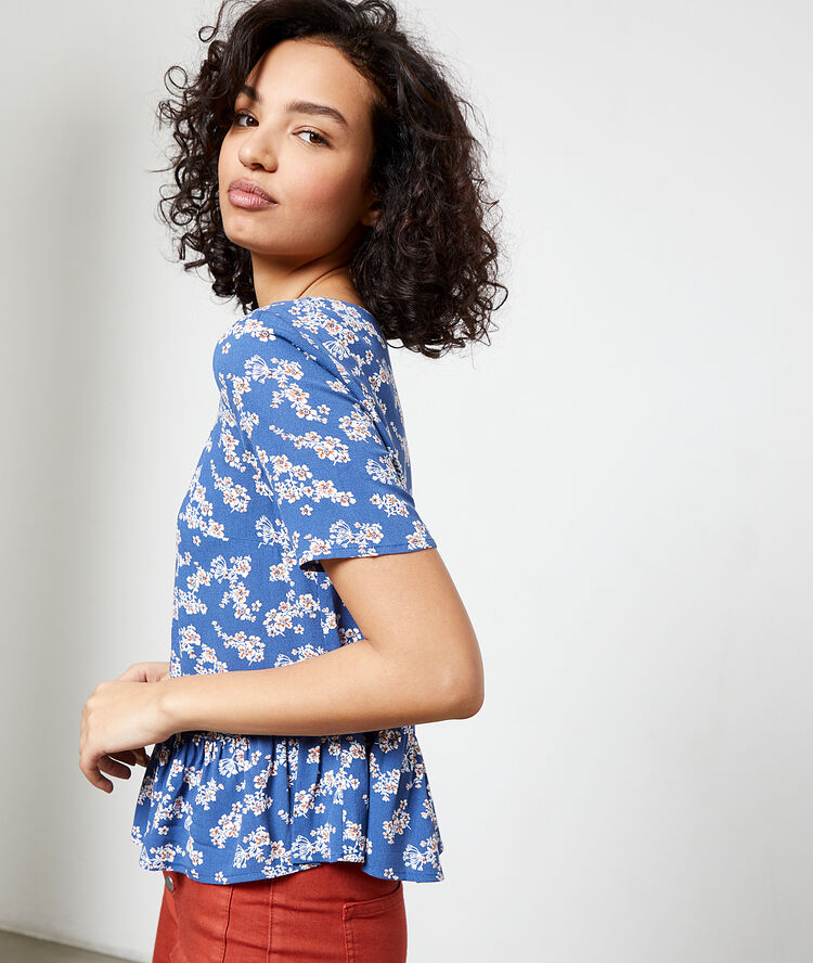 Blouse imprimé fleuri moonlight.
