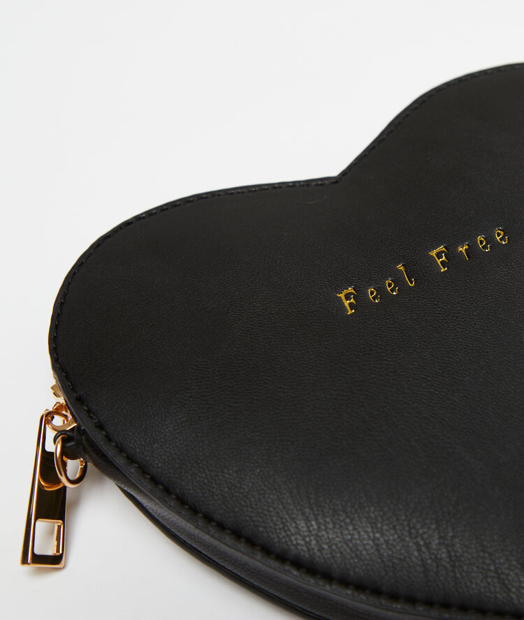 Sac coeur "feel free" noir.