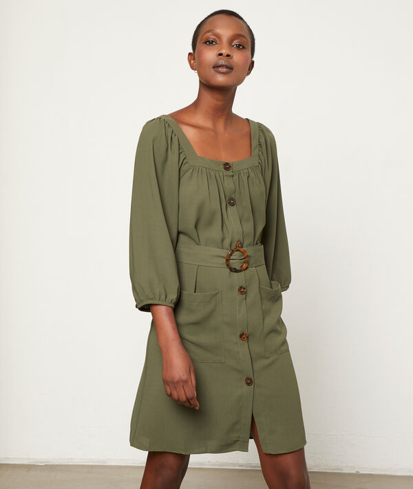 Robe boutonnée et ceinturée Robe boutonnée et ceinturée