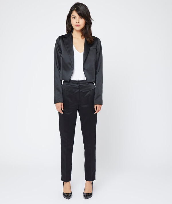 Veste de tailleur satinée Veste de tailleur satinée