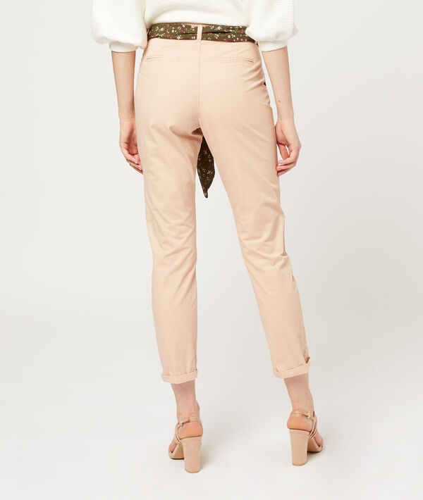 Pantalon droit avec foulard Pantalon droit avec foulard